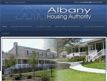 Tablet Screenshot of albanyhousingauthority.com
